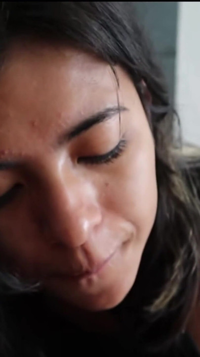 Latina MIshell deep throat in close-up | Clip 1
