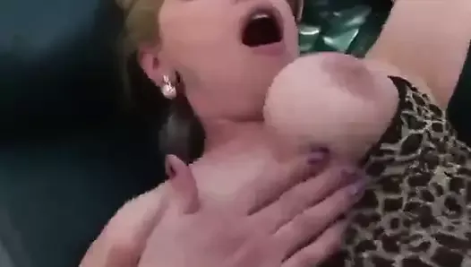 Busty blonde granny gets her pussy pounded