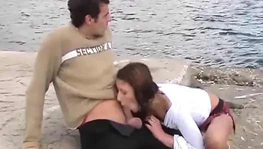 Two German Teens Ended up Fucked in the Threeesome