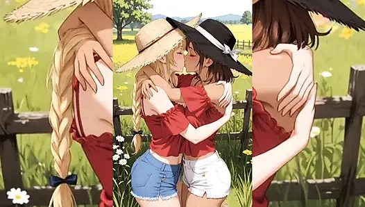 Yuri Hentai lesbisches zungenanal & muschi lecken zusammenstellung (old young edition)