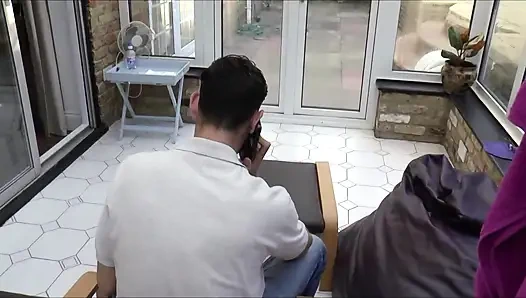 MILF with Big Tits Makes Boys Cum on Her Tits.