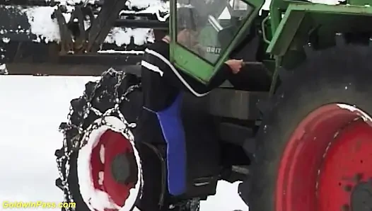 German chubby farmer's stepdaughter fucked