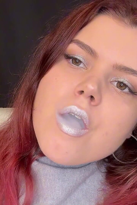 Redhead Smoke Sesh Sexy Drag and Seductive Exhale