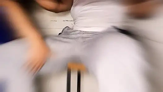 A classmate wants to give me sex education with her little slutty mouth