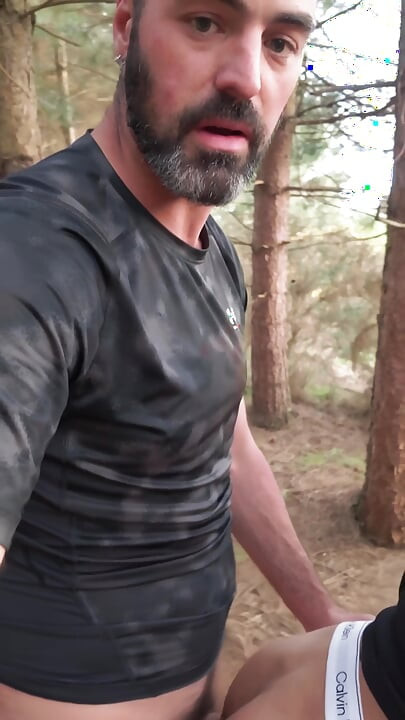The Tall Brit Fucks Twink Luca in the Woods