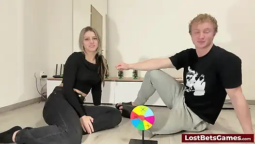 A Wild Strip Wheel of Fortune Challenge Couples Game