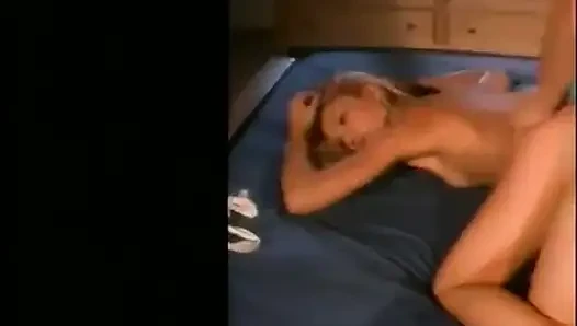 Lusty Brunette Sucks Balls While Sexy Blond Gets Fucked During Threesome