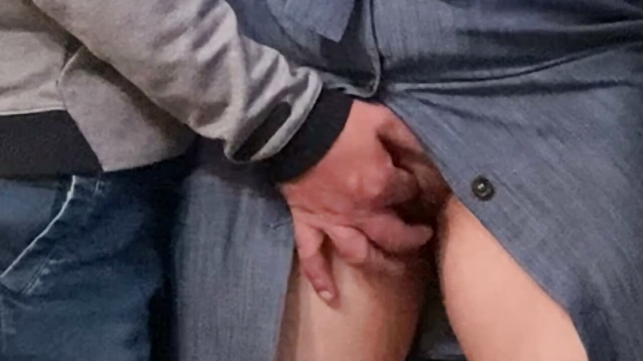 Horny Step Stepdaddy Fingering Juicy Pussy in Public