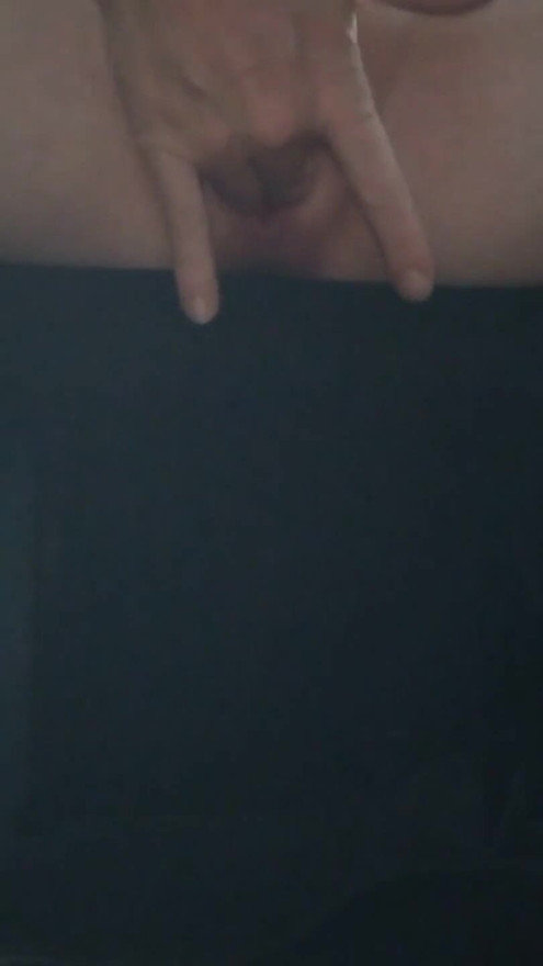 Horny Red Haired MILF Masturbating in the Back Seat of Her Car