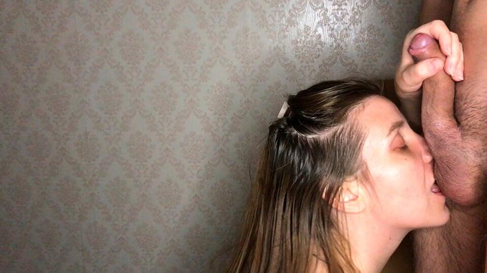 Homemade sex with a lustful blue-eyed brunette and deep throat fucking in the kitchen - Lovessie