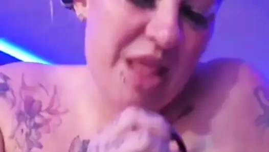 Slutty Swinger Sucks Some Dick in the Club