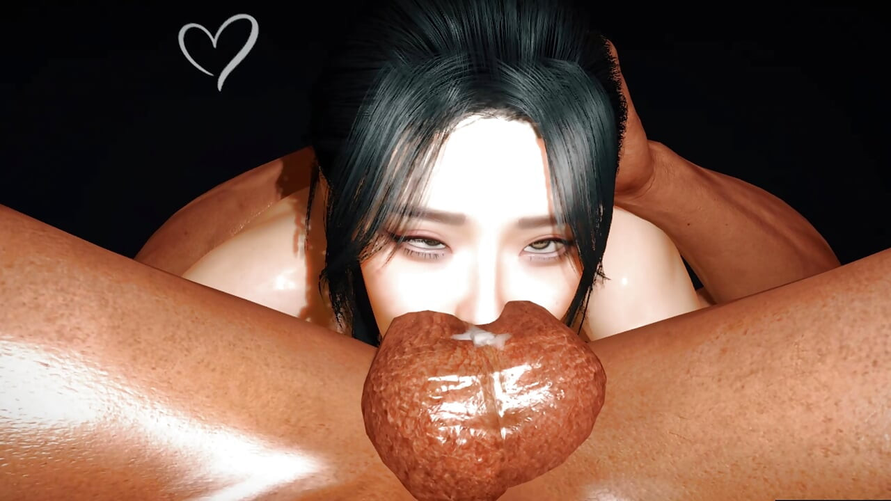 3D super kåt koreansk slampa fick sin rövhål knullad så hårt av stor kuk