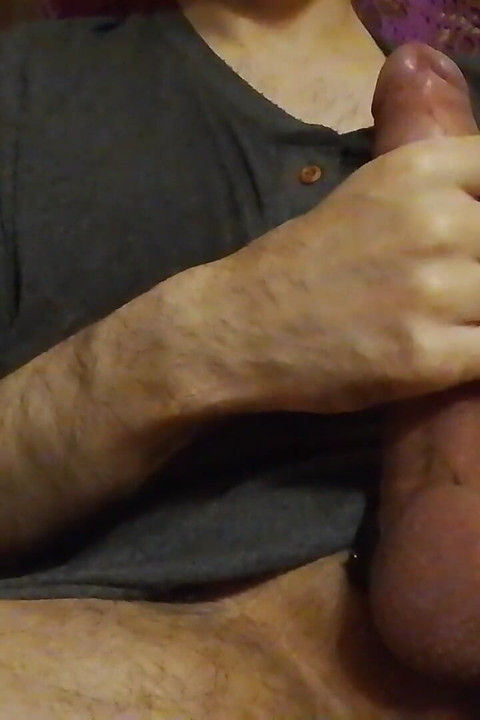 Sexy Horny Guy Jerking Big Cock.