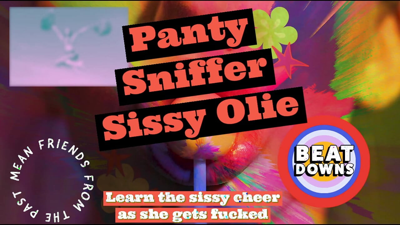 Panty Sniffer Sissy Olie Learns a Cheer to Use When Things Get Horny and Kinky