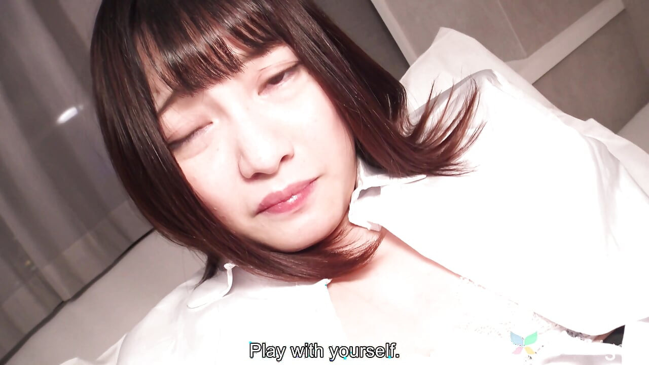 Nana Okamoto Plays with Us in Her Office Girl Uniform and Black Stockings