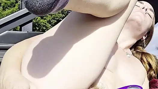 Redhead Fucks Ass and Pussy with BBC Squirting and Talking Super Dirty