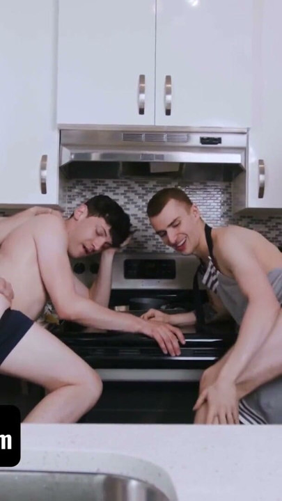 Hot Men in Aprons Have a Horny Foursome in the Kitchen | Clip 3