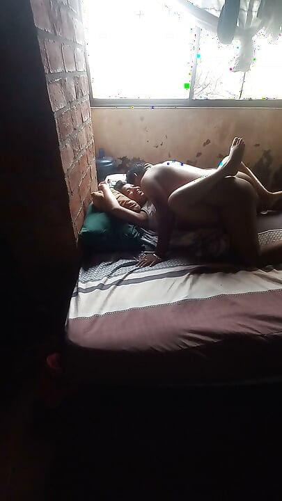 My stepdad licks my pussy before fucking me hard in his wife's bed, stepdaughter won't stop moaning