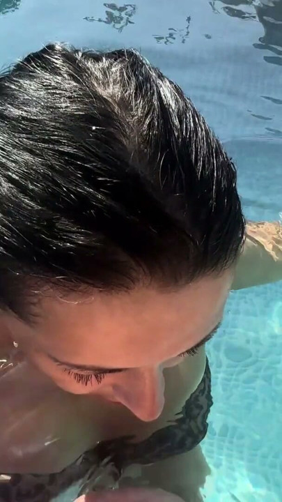 Wet Thong Bikini Pool Tease - Inflatable Play and Outdoor POV | Clip 2