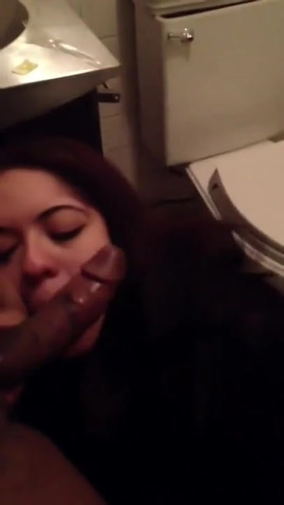 girl blowjob black cock and swallowcum