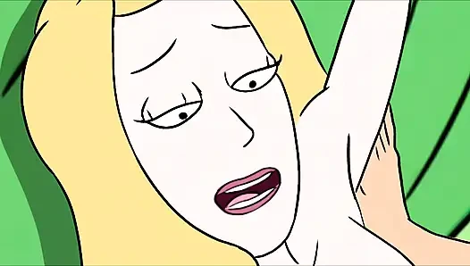 Beth Smith sert yarak alıyor ve dölleniyor - rick ve morty yoğun porno!