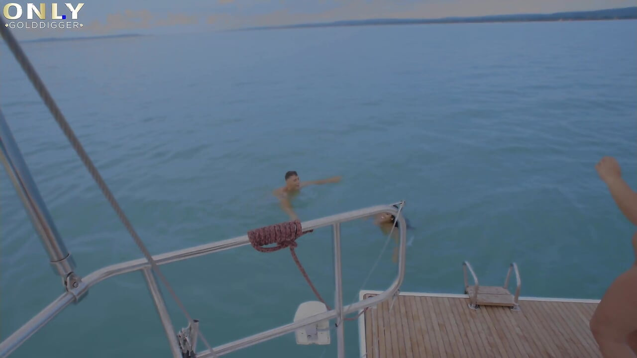 Busty Honey Demon & Kesha Ortega awesome 3some in the boat