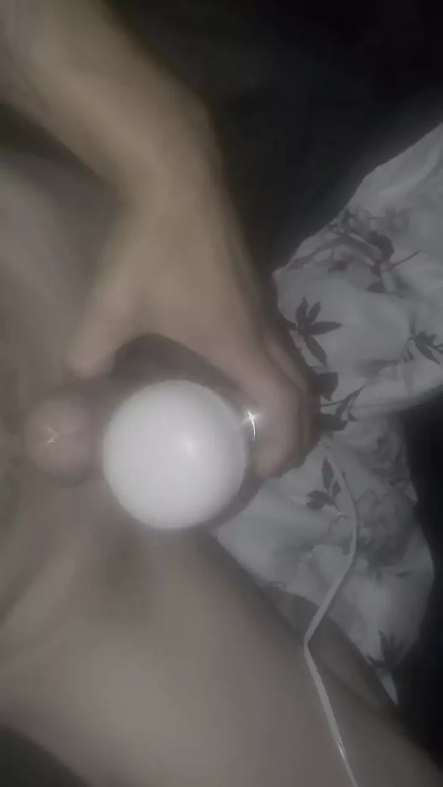 Solo masturbating