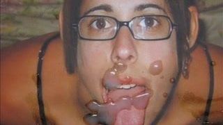 Gman Cum on Face and Mouth of a French Slut (tribute)
