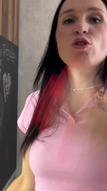 Thrilling moment from "She Found Out Her Boyfriend Cheated - I Gave Her a Blowjob Therapy in the Kitchen (POV)"