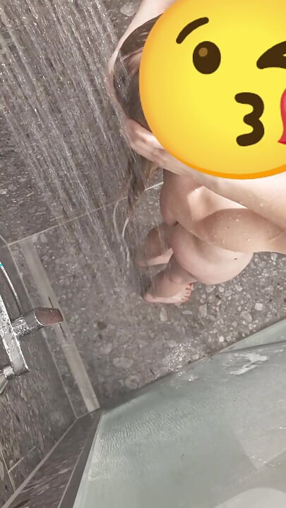 Are you soaping me up? Swiss girl in the shower