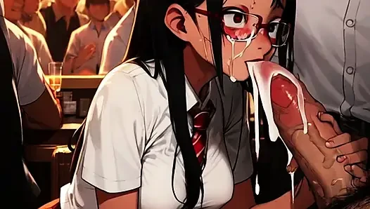 Hentai kız öğrenciler mosh çukuruna gezi yapıyor