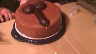 Torta di compleanno e cazzo