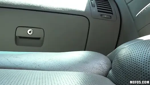 Pervs on Patrol - Big Tit Kodi Ga'mble Steps Into Tony’s Car for a Ride & Ends Getting a Facial