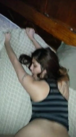 Hot latina get doggy fuck