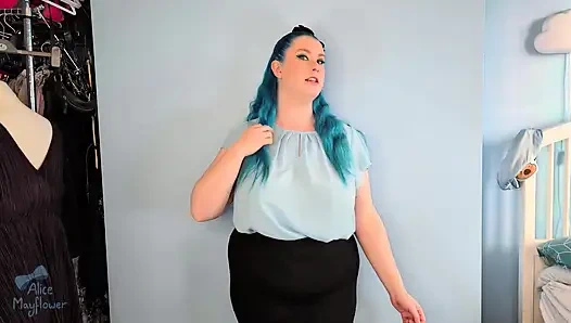 Office Slut Gets Caught - Solo Girl