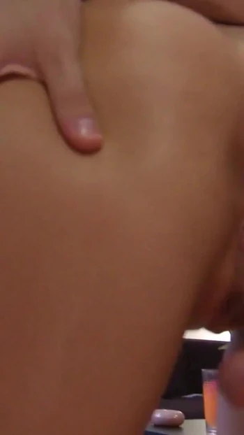 Thrilling moment from "Teen College Couple Fuck While Two Friends are in the Same Room"