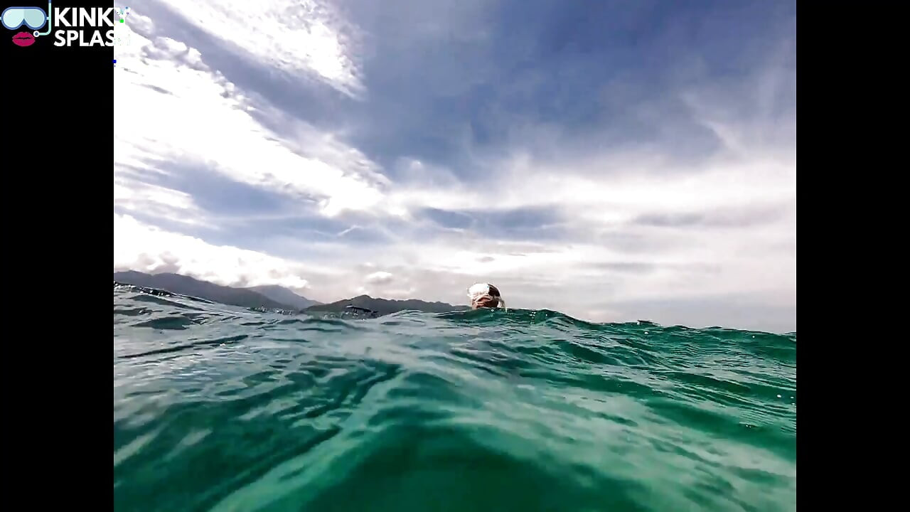 Snorkel Slut in Paradise - Underwater Flash & Naughty Tease