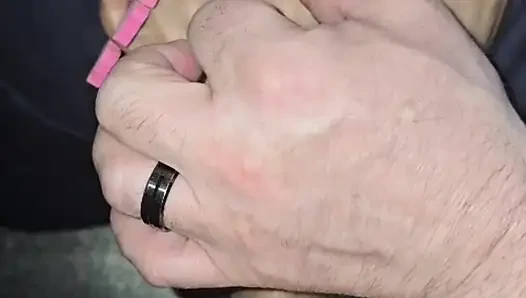 Melove Long Toes are Getting a Pedicure from Daddy