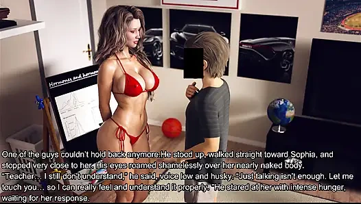 Bir evli kadın ve üvey anne gerçek sikişiyor Sophia öğrencileri baştan çıkarıyor ve dölleniyor