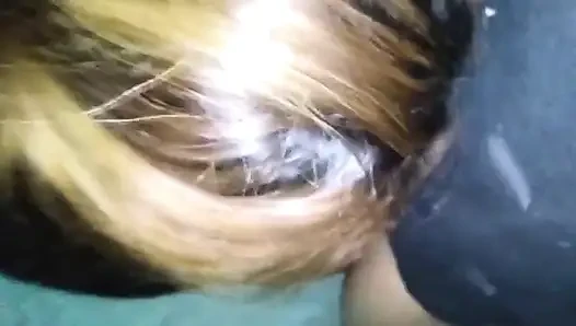 I Have Sex with My Girlfriend with Her Dress and Gray Rutera Thong