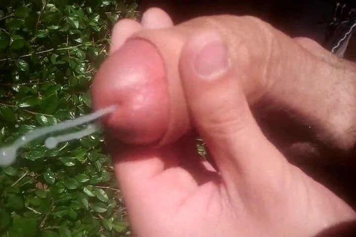 Masturbar meu pau com porra