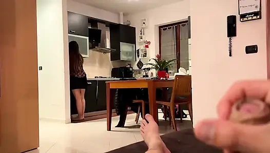 POV: Ich habe sie um einen handjob gebettelt ... Sie sagte ja