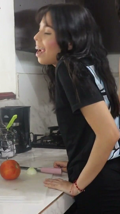 MY BEAUTIFUL LATIN STEP-SISTER WAS MOANING WHILE WATCHING PORN, AND I FUCKED HER WITH MY HUGE DICK TO GET HER GOING | Clip 1
