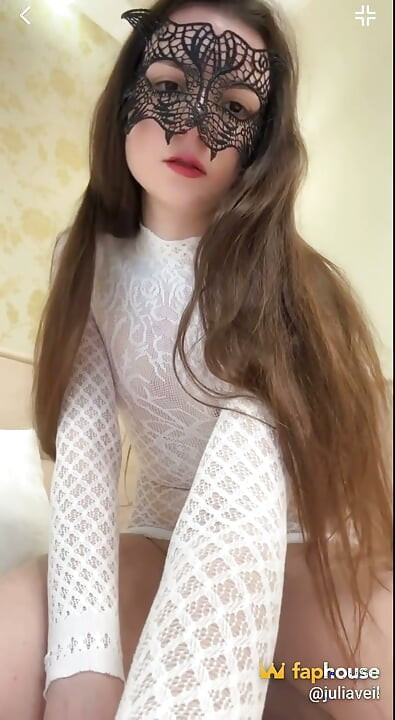 Mistress Julia JOI - Sheer White Dress, Nipple Clamps, Trimmed Pussy & Verbal Humiliation