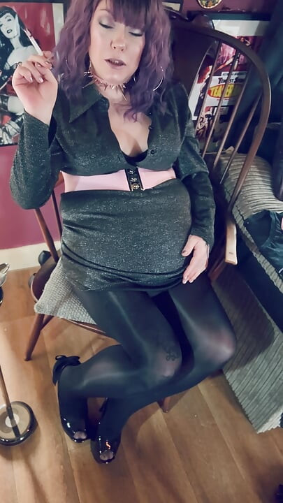 Your Good Girl, Tina Snua Chain Smokes 2 Cork Cigarettes In Pantyhose - Tip To Tailing Smoke Rings Drifting Smoker