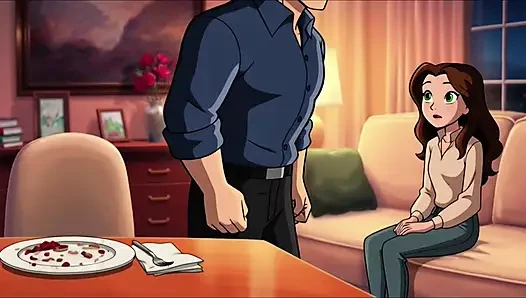 Steamy Secret Craving Voluptuous Stepdaughter’s Intense Night with Her Stepfather (AI generated)