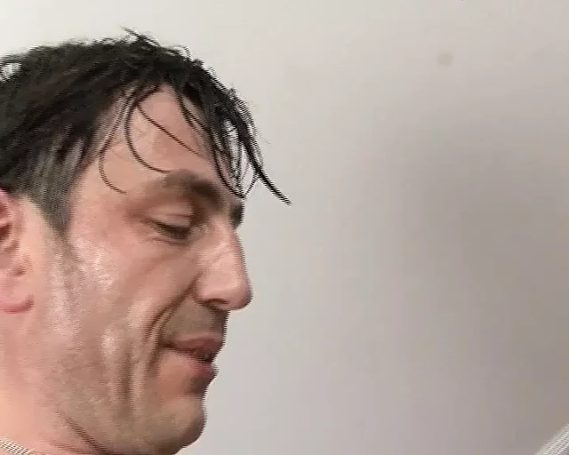 Hairy blonde German granny gets a facial after hard fuck