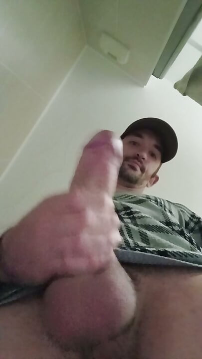 Young guy with his big penis cumming all over