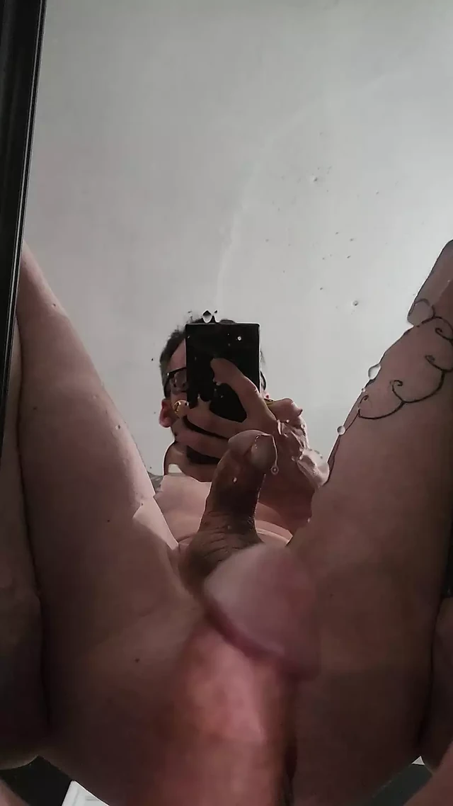 Fucking my reflection in the mirror