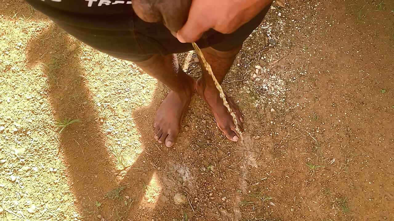 Desperately Pissing on Feet in Public